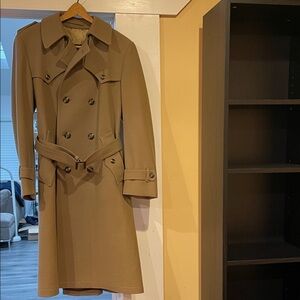Wool trench coat